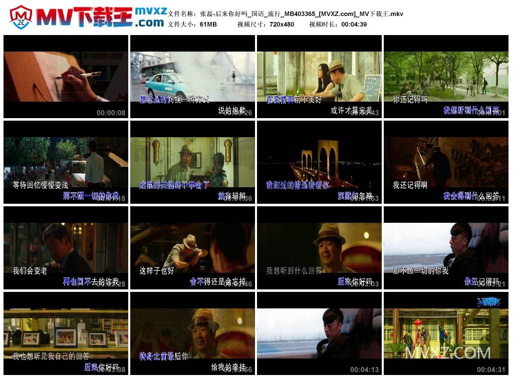 张磊-后来你好吗_国语_流行_MB403365